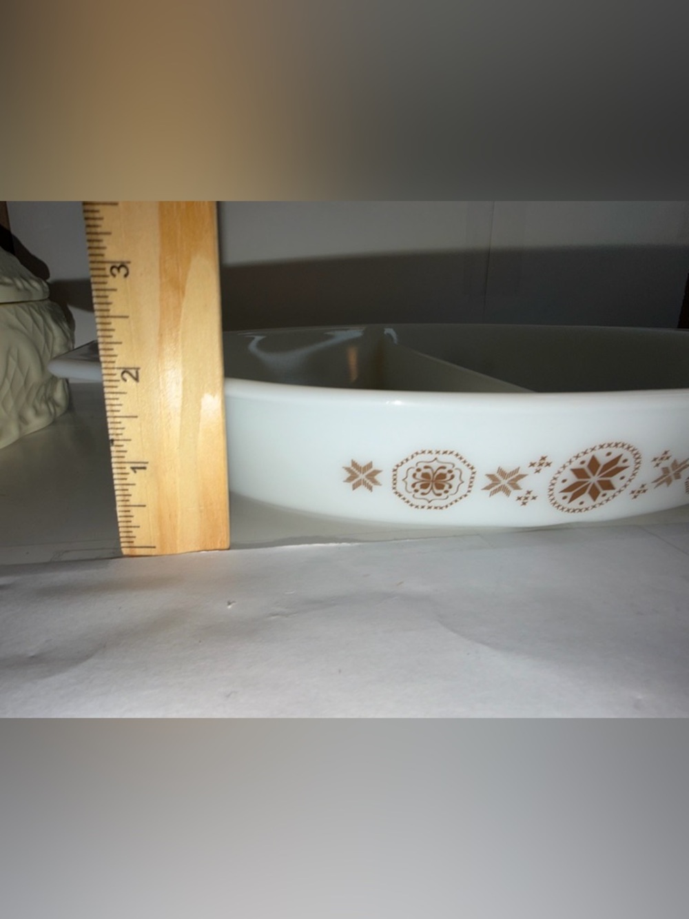 Vintage Pyrex Town & Country 1.5 QT Divided Casserole Dish #063 – NO LID - Picture 5 of 9